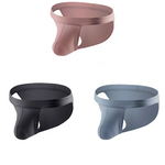 3 Pack Men's Threaded Fabric Briefs with U Convex Pouch