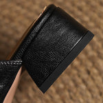 Rosel Square-Toe Leather Mules