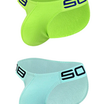 2 Pack Men’s Sexy Threaded Fabric Bikinis