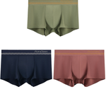 3 Pack Men's Seamless Breathable U Pouch Trunks