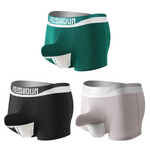 3 Pack Men's Comfy Cotton Dual Pouch Underwear