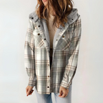 PERESA™ - Casual Long Sleeve Button Front Hooded Coat