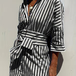 Regan | Striped Shirt Dress