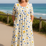 Sara | Dress - Elegant Flow –Tummy-Friendly Design