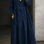 Clara | Peter Pan Collar Denim Dress