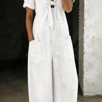 Chloe | V-Neck Denim Jumpsuit