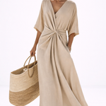 Lilou | Elegant Twist Maxi Dress