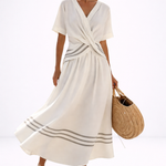 Lou | Elegant Striped Maxi Dress