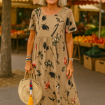 Wisdom | Vintage Floral Maxi Dress - Light, Flattering & Effortlessly Elegant