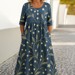 Serena | Relaxed Midi Dress - Effortless Elegance, Everyday Comfort