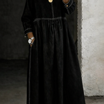 Olivia | Round Neck Denim Dress