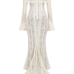Zorah | Lace Maxi Dress – White