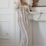 Zorah | Lace Maxi Dress – White
