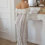 Zorah | Lace Maxi Dress – White