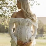 Zorah | Lace Maxi Dress – White
