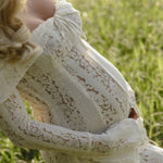 Zorah | Lace Maxi Dress – White