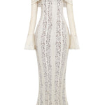 Zorah | Lace Maxi Dress – White
