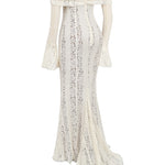 Zorah | Lace Maxi Dress – White