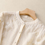 Adelyn | Chic Blouse with Floral Accents