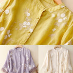Adelyn | Chic Blouse with Floral Accents