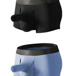 Men’s Dual Ball Pouch Trunks With Fly Front