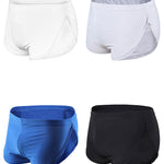 4 Pack Men’s Sexy High Vent Boxer Shorts