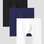 3 Pack Men's Breathable Seamless Mid-Length Boxer Briefs