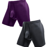 2 Pack Long Boxer Briefs with Separate Pouch