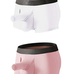 Men’s Dual Ball Pouch Trunks With Fly Front