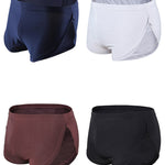4 Pack Men’s Sexy High Vent Boxer Shorts