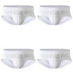 Aoelemen 4 Pack Men's Breathable U Convex Pouch Briefs