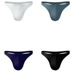 4 Pack Men’s Ice Silk Low-Rise Lightweight Breathable Support Thongs