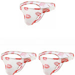 3 Pack Sexy Print Low-rise Thongs for Men