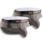 2 Pack Men's Big Support Pouch Modal Briefs