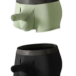 Men’s Dual Ball Pouch Trunks With Fly Front
