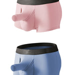 Men’s Dual Ball Pouch Trunks With Fly Front