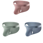3 Pack Men's Threaded Fabric Briefs with U Convex Pouch