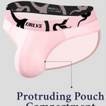 Men's Mesh Sport Briefs with Contoured Pouch & Ventilation
