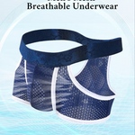 3 Pack Men's Breathable Mesh Lightweight & Airy Supportive Fit Trunks