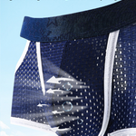 3 Pack Men's Breathable Mesh Lightweight & Airy Supportive Fit Trunks