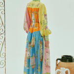 Nicole | Multi-Hued Designer Maxi Dress
