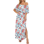 FLORENTINE™ – Floral Off-Shoulder Ruffle Maxi Dress