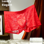 3 Pack Men's Mulberry Silk 10A Antibacterial High Elastic 3D Pouch Trunks