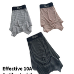 3 Pack Men's 10A Antibacterial Ultra Thin Ice Silk Naked Feel Trunks