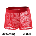 3 Pack Men's Mulberry Silk 10A Antibacterial High Elastic 3D Pouch Trunks