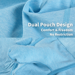 3 Pack Men's Cotton 3D Dual Pouch Low Rise Breathable Briefs
