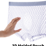 3 Pack Men's 3D Contoured Pouch Breathable Honeycomb Mesh Trunks