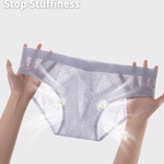 4 Pack Men's Lace Jacquard Ice Silk Ultra Thin Breathable Briefs