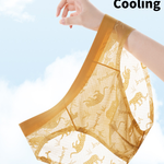4 Pack Men's Ice Silk Cooling Lace Jacquard Seamless Ultra Thin Briefs