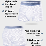3 Pack Men's 3D Contoured Pouch Breathable Honeycomb Mesh Trunks